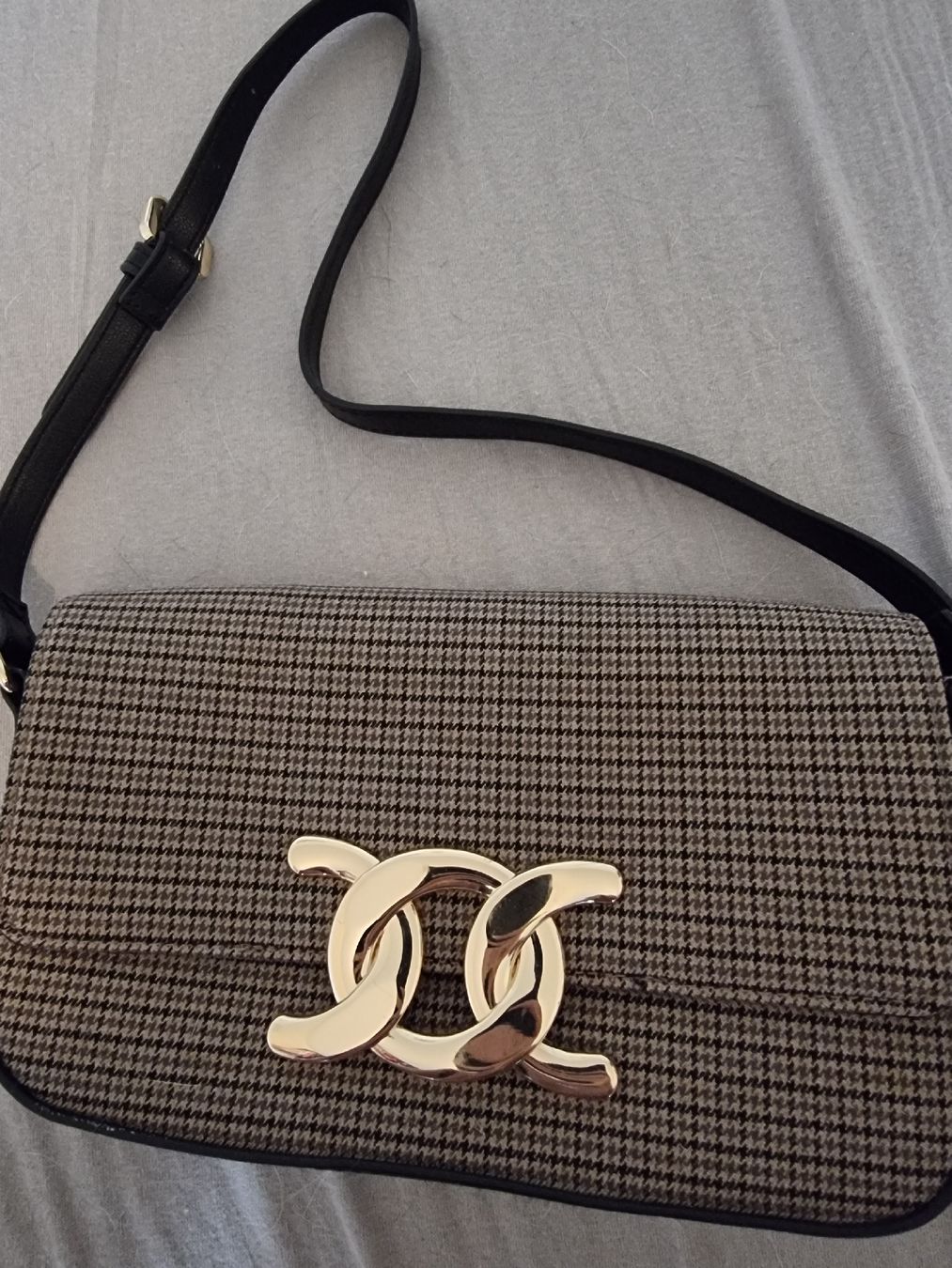 H&M Borse da donna: Elegante Handtasche mit Hahnentrittmuster – Nuovo (secondo la descrizione) da Altstätten SG venduto da melii._.98