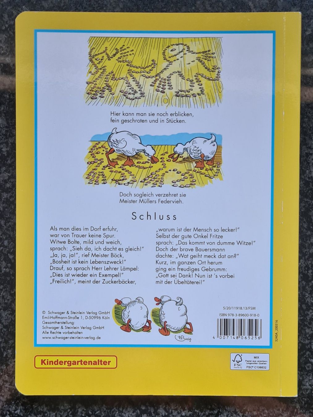 Libri: Kinderbuch - "Max und Moritz" Hartkarton Bund ***NEU*** – Nuovo (secondo la descrizione) da Brüttisellen venduto da Sealauncher2814 5