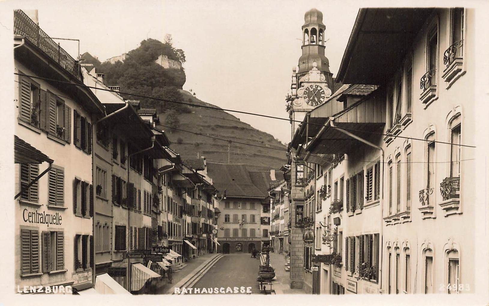 Cartoline postali: Lenzburg Rathausgasse – Usato da Biasca venduto da Blenio71