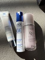 Lot de crèmes de soin visage: La Roche-Posay, Dior, Uriage