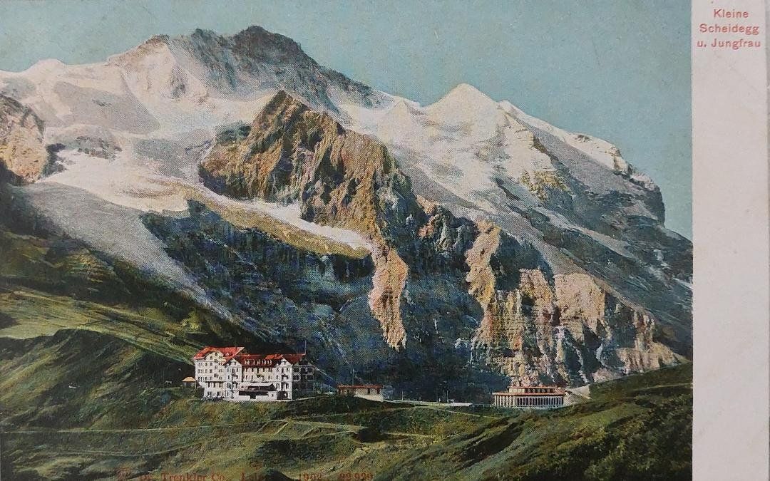 Cartoline postali: KLEINE SCHEIDEGG - u. Jungfrau – Usato da Delémont venduto da Domdom1