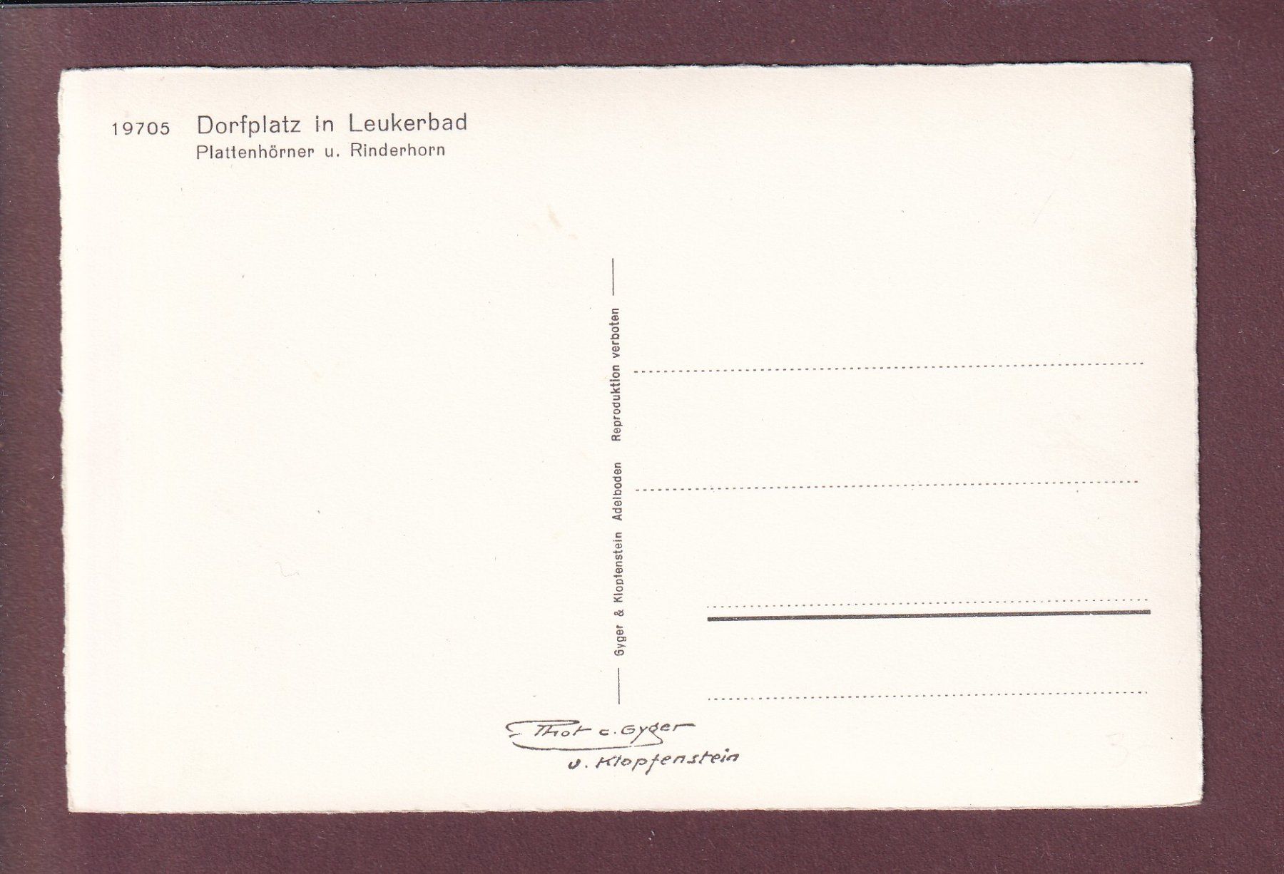 Ansichtskarten: LEUKERBAD - Dorfplatz - Auto – Gebraucht aus Pully von nicecards 1