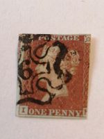 One Penny Red 1841, NR. 6 im Malteser Stempel 