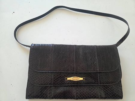 Vintage Schlangenhaut Handtasche. Jg. 1960