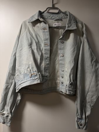 Damen Jeansjacke Zara Grösse S hellblau
