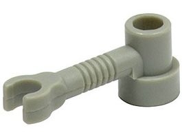 Lego 16x  Stange 1x3 mit Clip (4735)alt / neu hellgrau