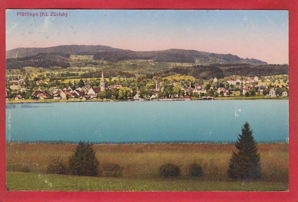 Cartoline postali: PFÄFFIKON 1926 – Usato da Grüningen venduto da Kartenlaube
