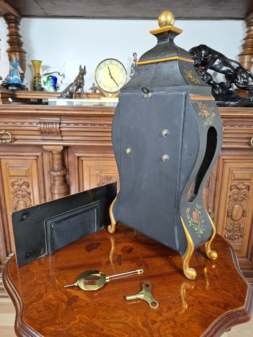 Orologi da terra & Orologi da parete: Schweizer Pendule Azura Schwarz Funktionsfaehig  – Usato da Steffisburg venduto da ZeitReise_ 1