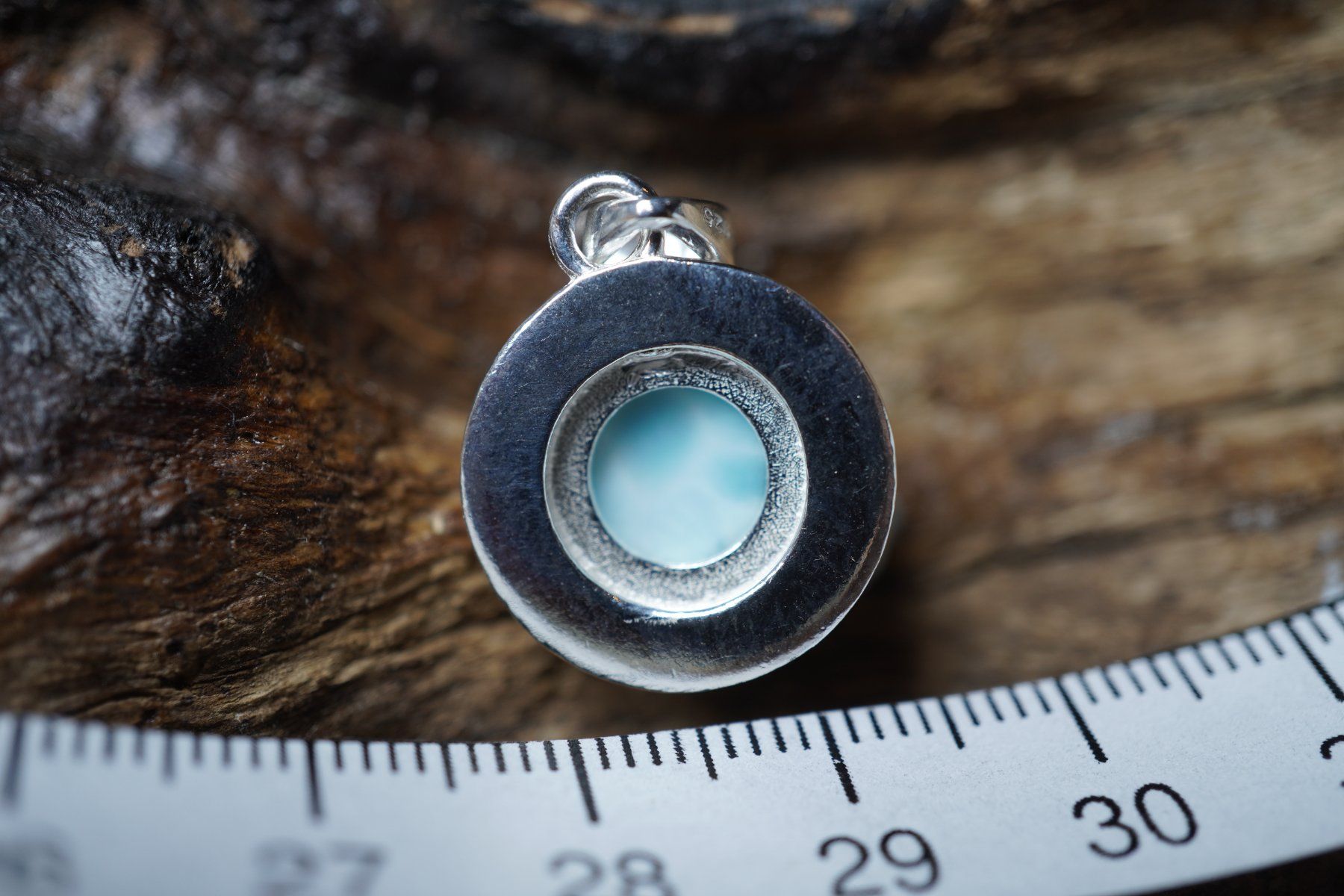 Ciondoli: Larimar   Facettiert  Rund       Anhänger   925 Silber – Nuovo e nell'imballaggio originale da Balgach venduto da top_silver 4