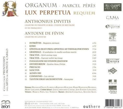 CD: CD: ANTHONIUS DIVITIS & ANTOINE DE FÉVIN - Requiem, 2012 – Usato da Ostermundigen venduto da sety 1
