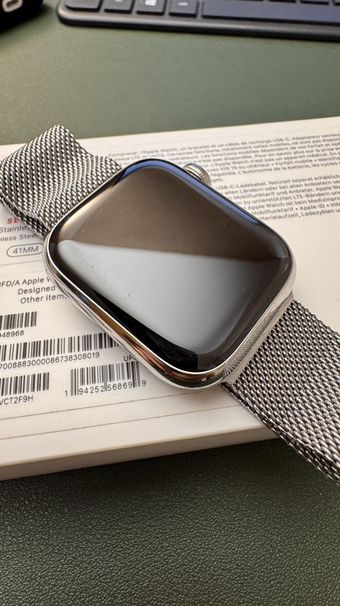 Apple Smartwatch: Apple Watch Edelstahl Series 7 41mm Silver Milanese Loop – Usato da Wolfwil venduto da HerrZg 3