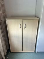Schrank Buche Nachbildung zwei Türen Regal innen