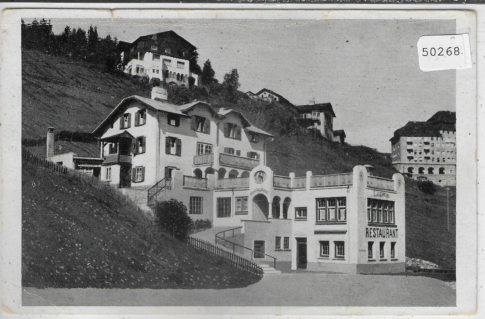 Cartoline postali: St. Moritz - Restaurant-Pension Steinbock – Difettoso da Ettingen venduto da Kartenplanet