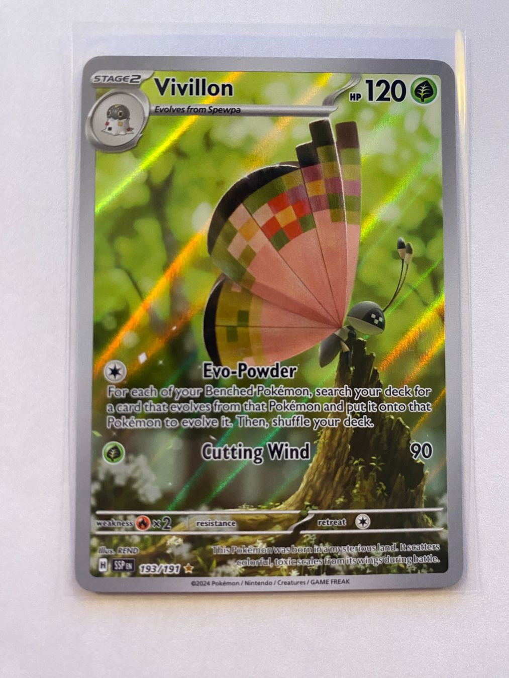 Pokémon Carte collezionabili: Pokemon Vivillon 193/191 Surging Sparks EN – Nuovo (secondo la descrizione) da Weingarten-Kalthäusern venduto da McGmavlo