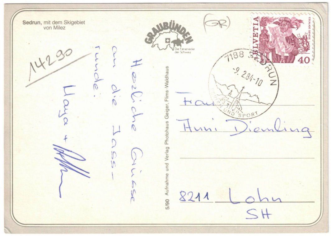Cartes postales: Sedrun - 5 Bild AK – D'occasion à Binningen par Mountainrider 1