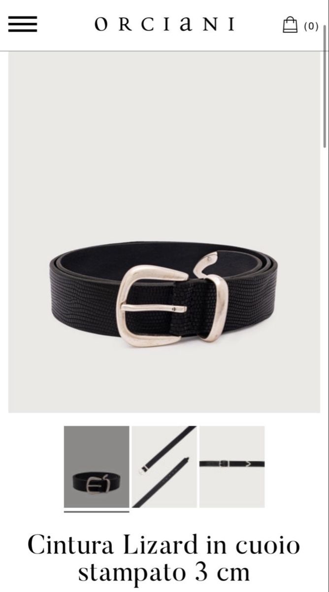 Orciani Gürtel: Belt Orciani Lizard Black NEW – Neu und originalverpackt aus Zürich von ste_2yyk 4