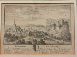 Burgdorf BE Kupferstich um 1760