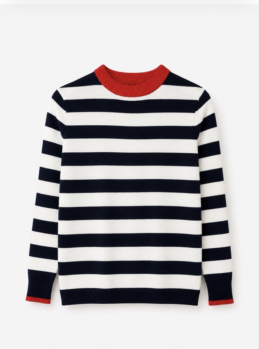 Maglioni & Felpe: Striped Sweater GIANNI FERAUD Navy White Red Size 36 – Usato da Zürich venduto da Victoria_T