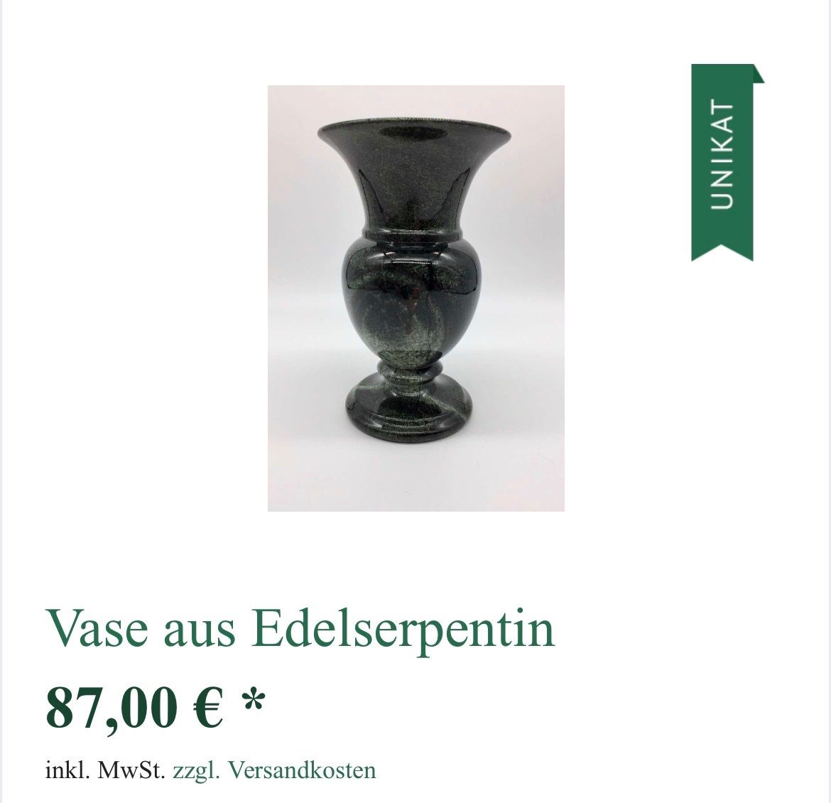 Vasi & Recipienti: Vase aus Edelserpentin – Usato da Männedorf venduto da Maru83 5