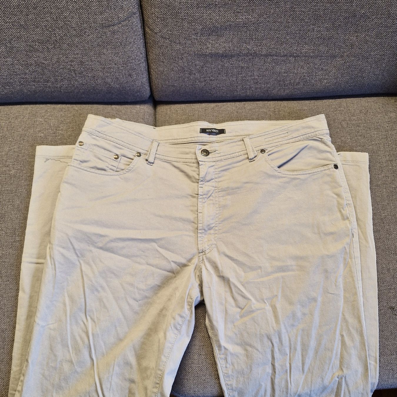 Navyboot Hosen: Navyboot Baumwolle Herrenhose • hellgrau • W38/L32 – Gebraucht aus Forch von nadinepalermo