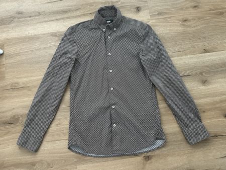 WE Herren Hemd braun gemustert Grösse XS