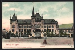 Bern, Museum mit Strassenpartie und Stra