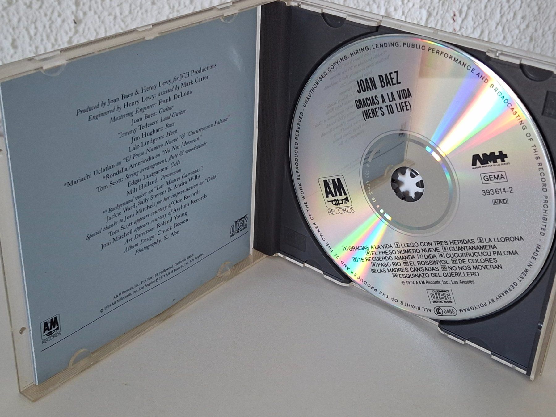 CD: CD Joan Baez -  Gracias a la Vida Live – Usato da Aarberg venduto da Jackup1 2