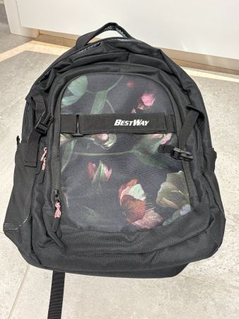 Sac à dos Bestway noir à motifs floral ergonomique neuf