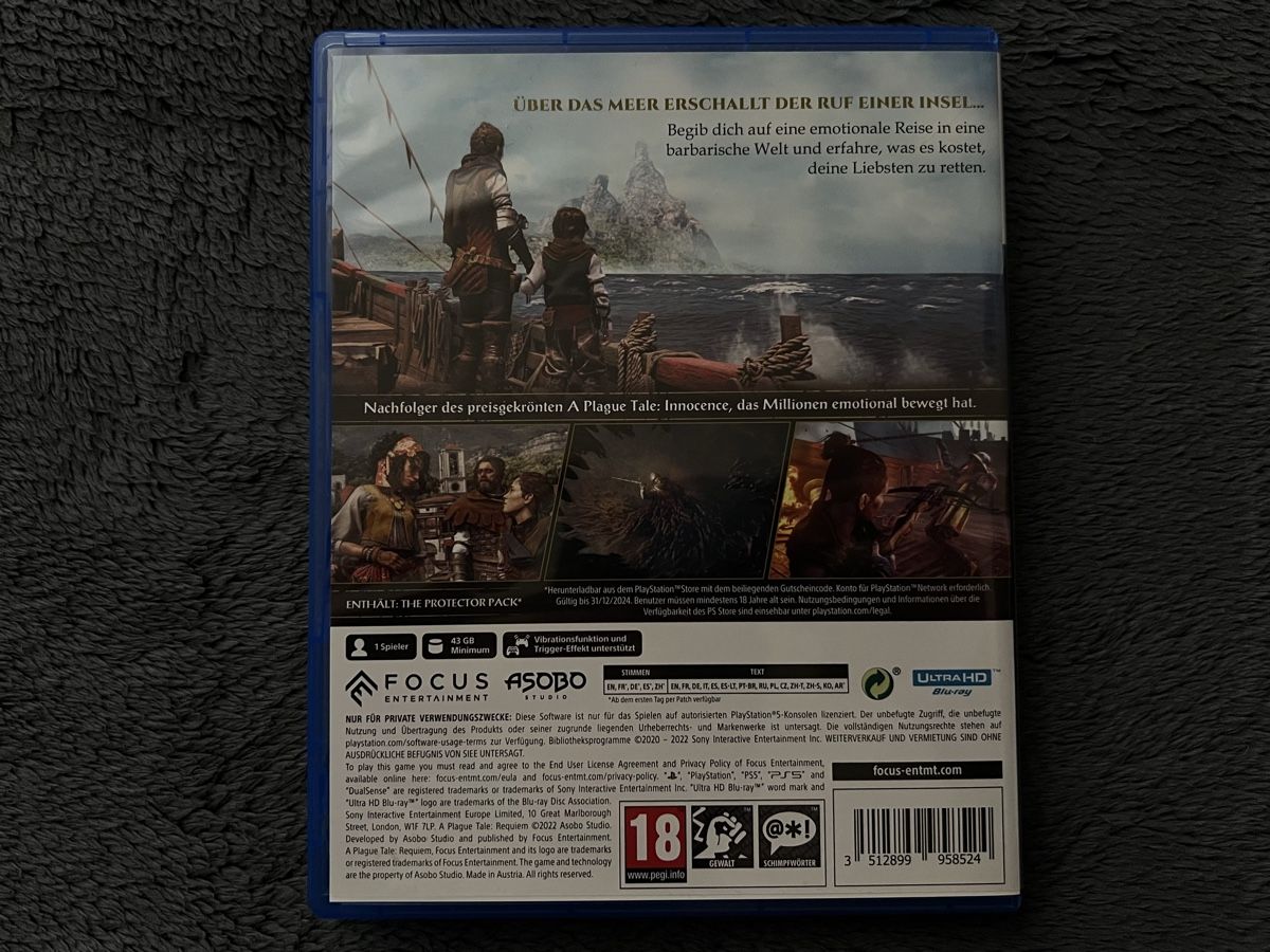 Sony Spiele: A Plague Tale Requiem - PS5 – Gebraucht aus Würenlos von minmo 1