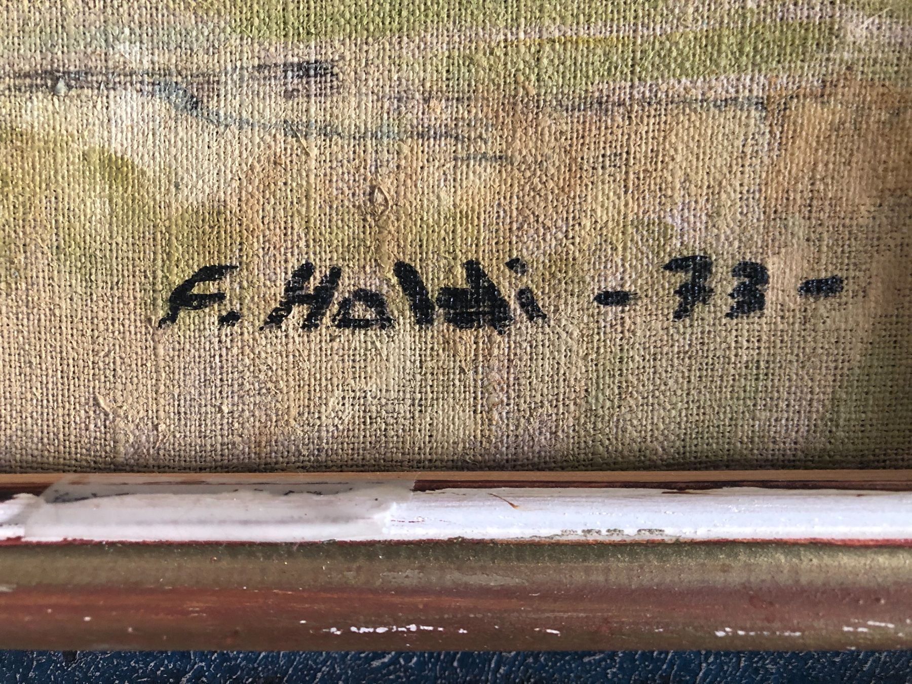 Gemälde: Bild F.Haldi 1973 – Gebraucht aus Wallisellen von Casanna56 3