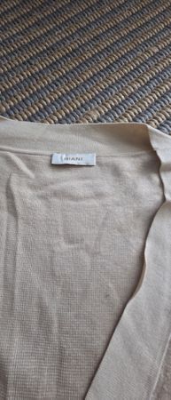 RIANI Strickjacke beige Grösse 38 Baumwolle Elasthan neu