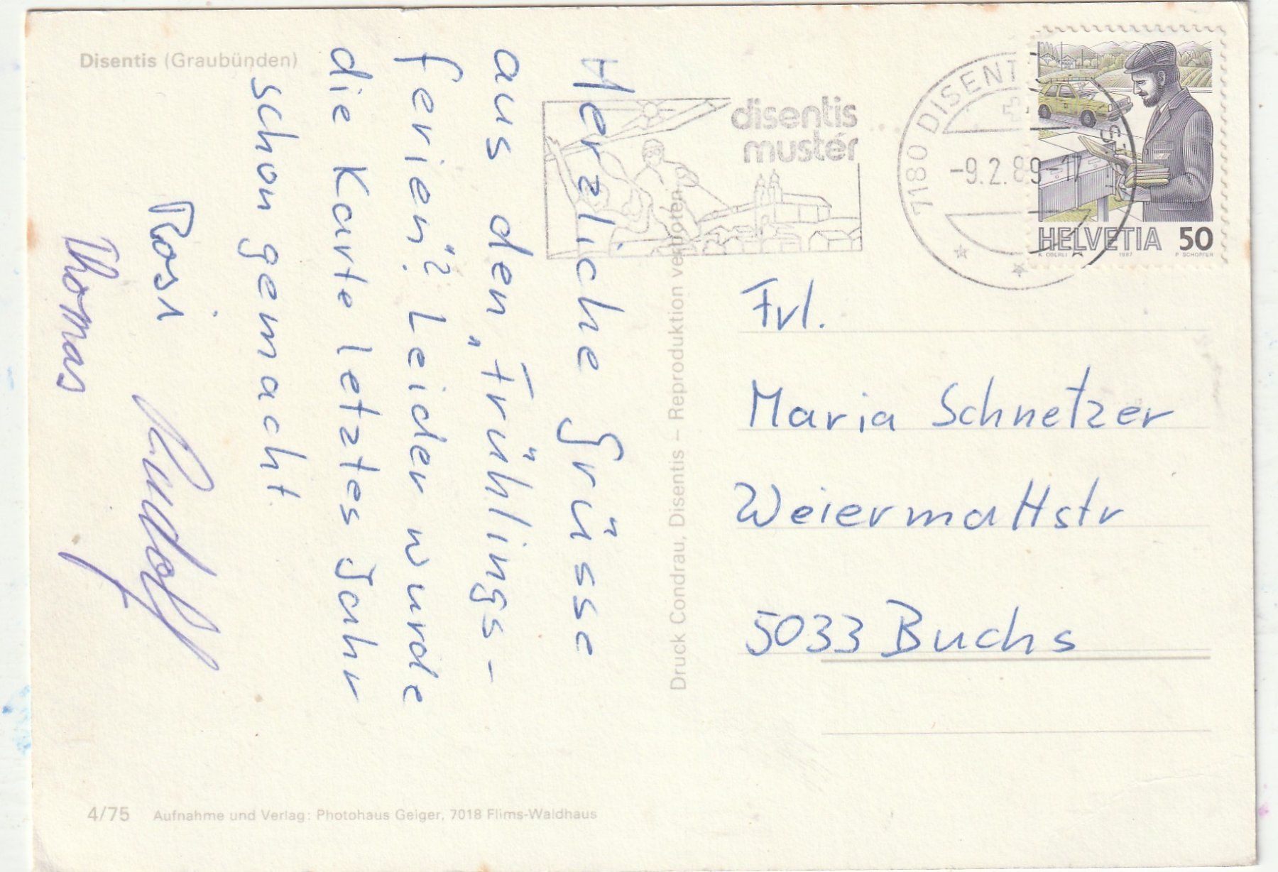 Cartes postales: Disntis MBK – D'occasion à Lumbrein par made02 1