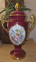 Prunk-Deckelvase Royal Tettau Porzellan – Purpur & Gold