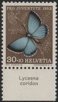 30 Rp. Silbergrauer Bläuling mit TAB (Lycaena coridon)