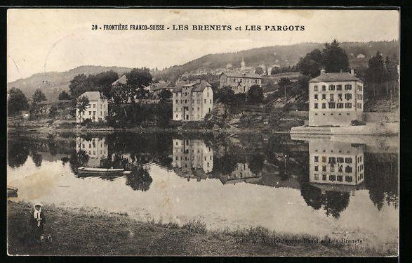 Cartoline postali: Les Brenets, Panorama et Les Pargots, Fr – Usato da Berlin venduto da bartko-reher