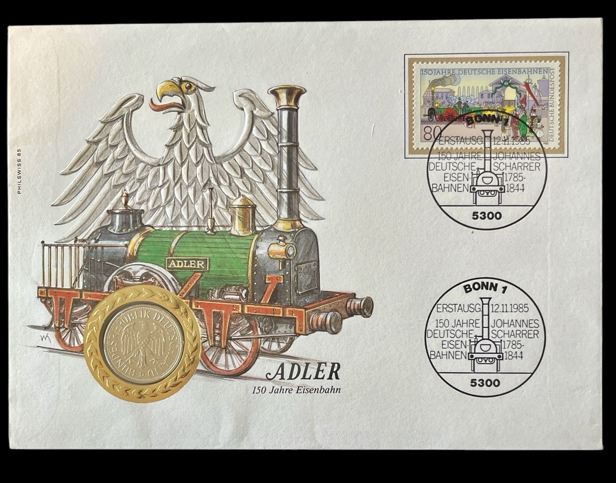 Tutti le monete: Münzbrief ADLER Eisenbahngeschichte – Nuovo e nell'imballaggio originale da Winterthur venduto da Numismatica-Vitu