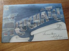 Schöne Karte NEUCHATEL 1905, gelaufen, koloriert