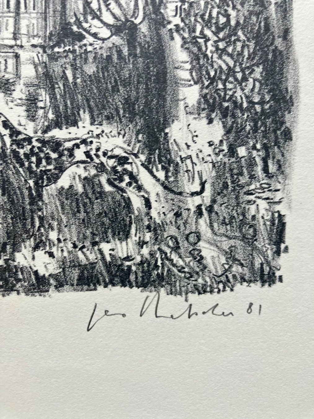 Grafica & Litografie: Lithographie von Geo Bretscher 1981 – Usato da Winterthur venduto da Barunggeli 2