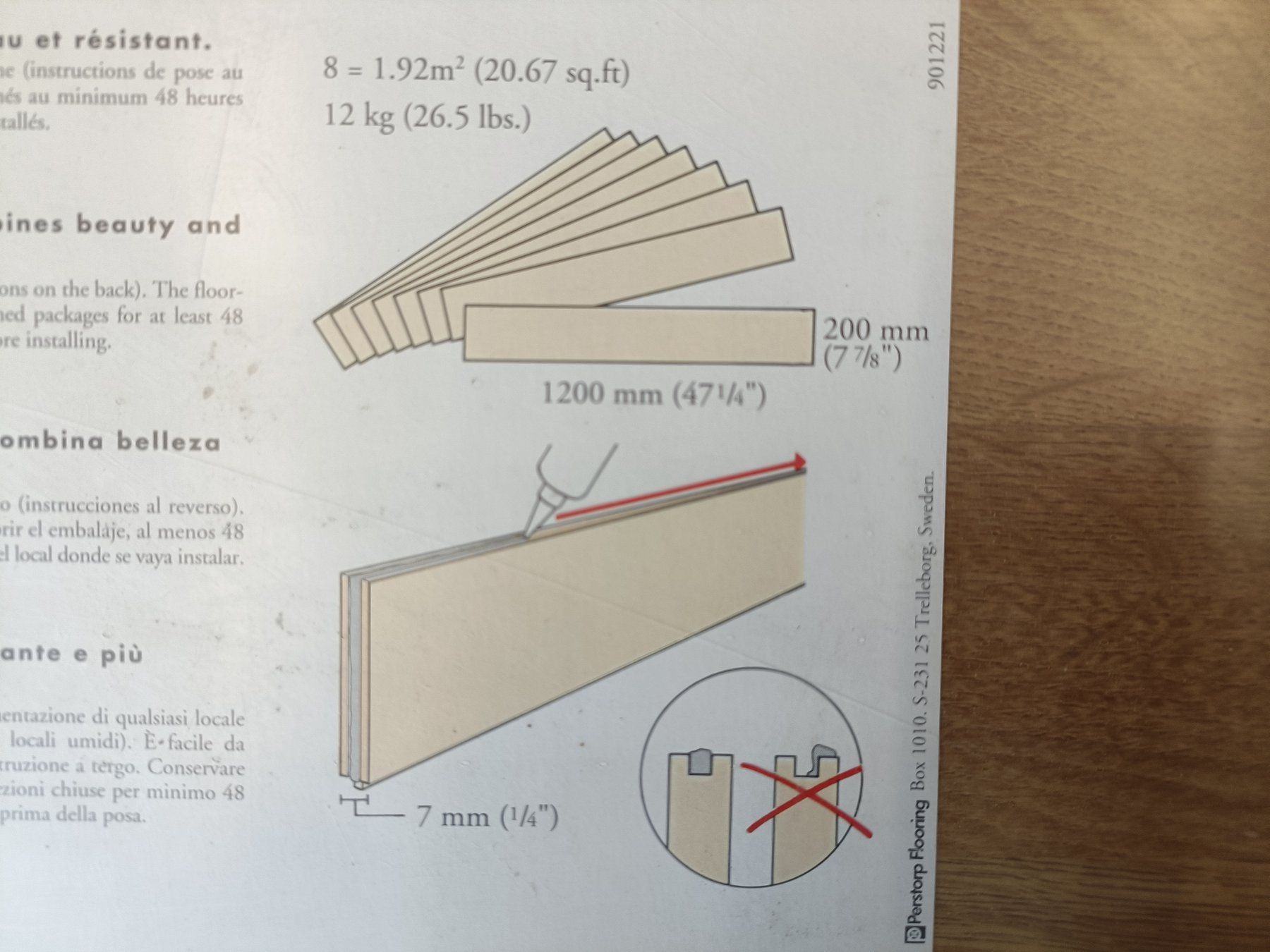 Rivestimenti per pavimenti: Laminatboden Decor Eiche – Nuovo e nell'imballaggio originale da Kerns venduto da Frewa 3