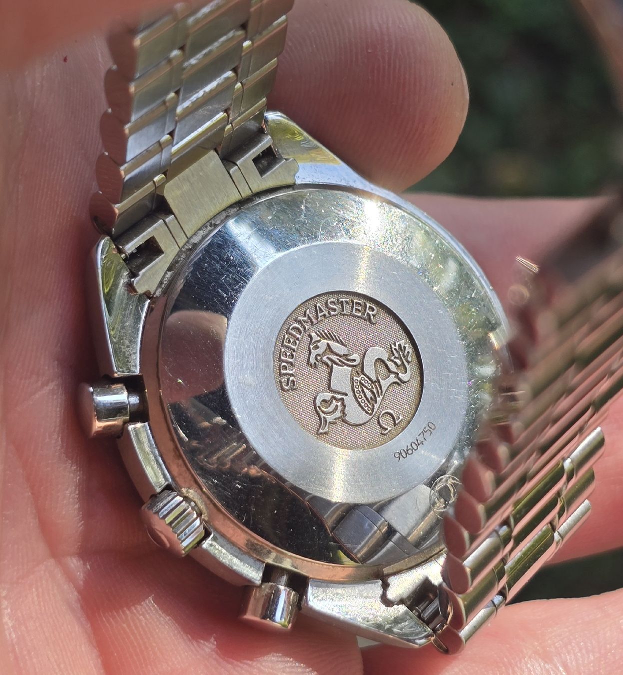 Omega Orologi: Omega Speedmaster mit MOP (Perlmutt) Ziffernblatt – Usato da Mühlethal venduto da m4_bert 2