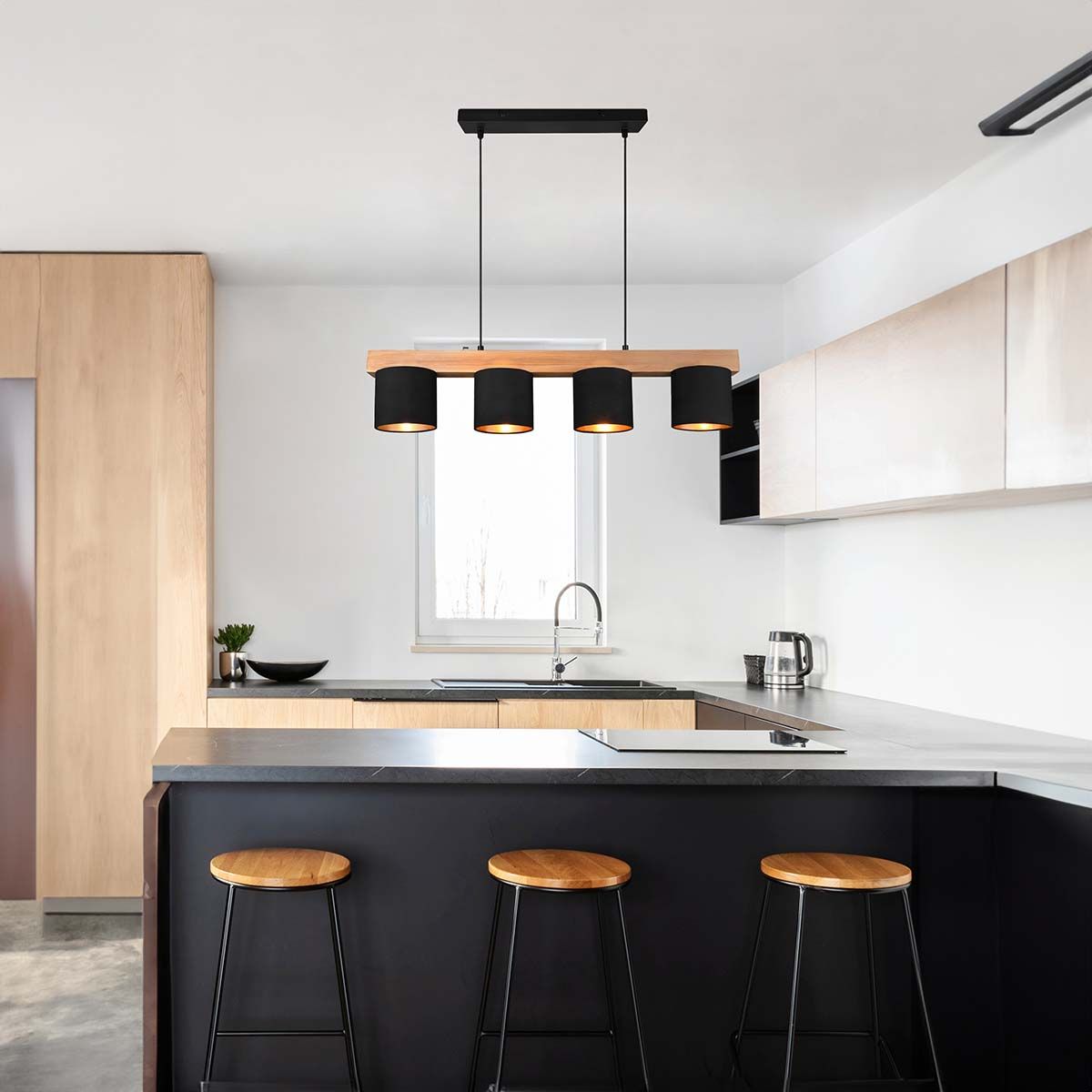 Lampadari & plafoniere: Pendelleuchte, Holz, Höhe anpassbar – Nuovo (secondo la descrizione) da Kreuzlingen venduto da Smart-Light 1