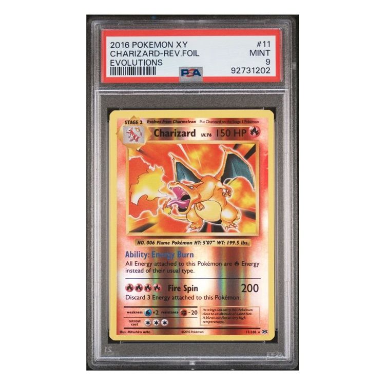Charizard Reverse Foil Evolutions PSA 9 Pokémon XY (Gebraucht) in ...