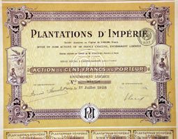 Plantations d'Impérie SA, Paris - 1928