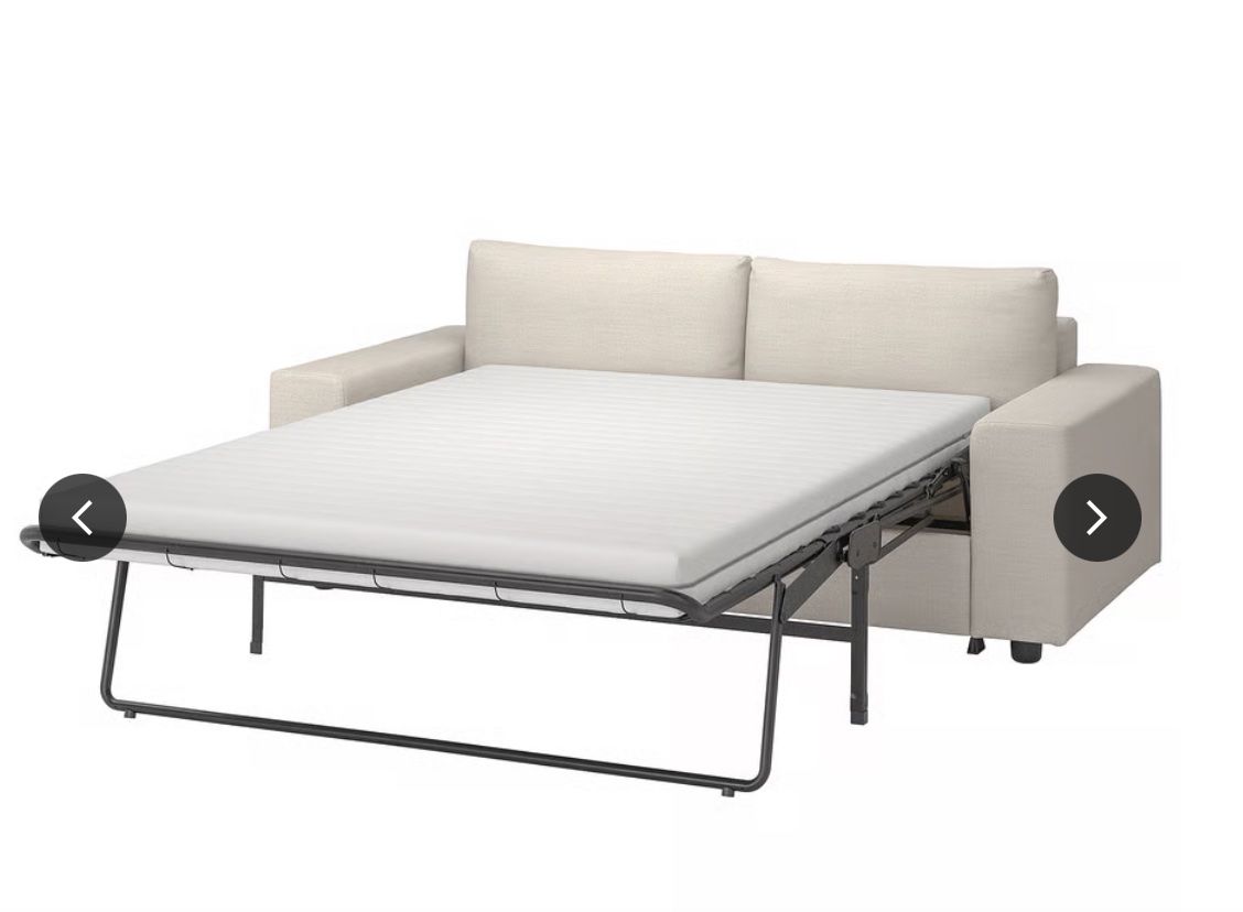 Ikea Divani: Sofa bed with wide armrests, beige – Usato da Basel venduto da vre_b5r8 2