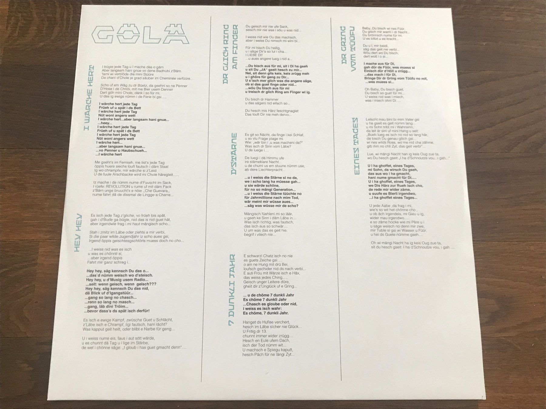 Schallplatten: GÖLÄ - Stärne - 3D Cover – Gebraucht aus Buchs AG von Archie 3