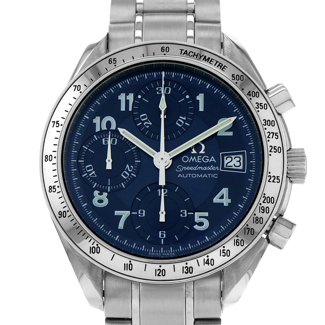 Omega Montres: Omega Speedmaster Bleu – D'occasion à Genève par Hiakoo
