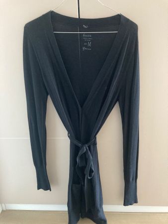 Jacke schwarz aus Baumwolle Gr. M