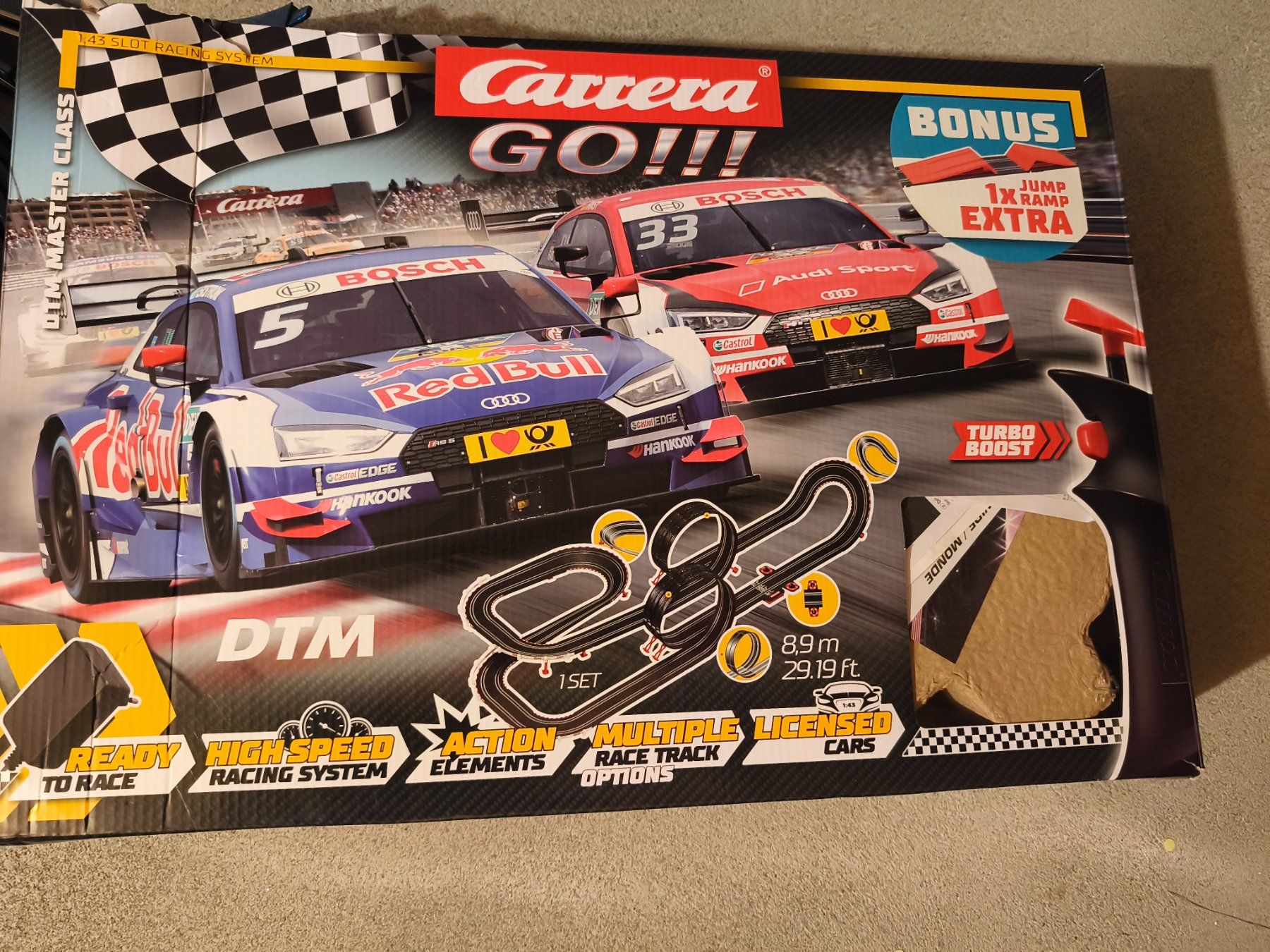 Carrera Piste: Carrera Go!!! DTM Master Class Autorennbahn komplett! – Usato da Baden venduto da DADON1988