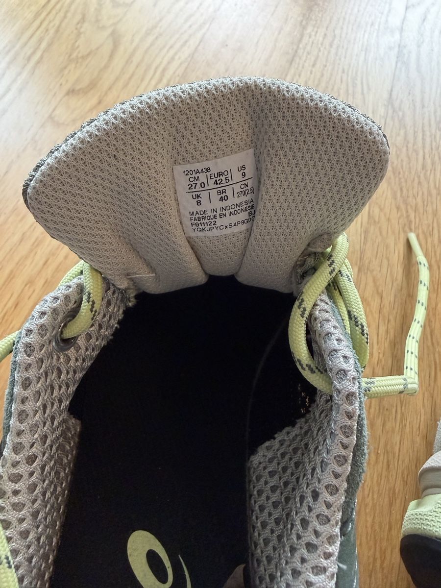 Asics Scarpe da uomo: Asics Schuhe 42.5 helles grün, grau, schwarz – Nuovo (secondo la descrizione) da Thayngen venduto da golazo_vines 5