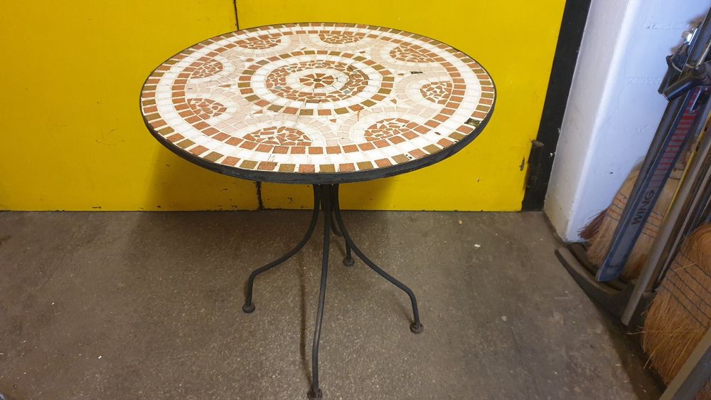 Runder Mosaik Tisch Mosaik Gartentisch Kaufen auf Ricardo